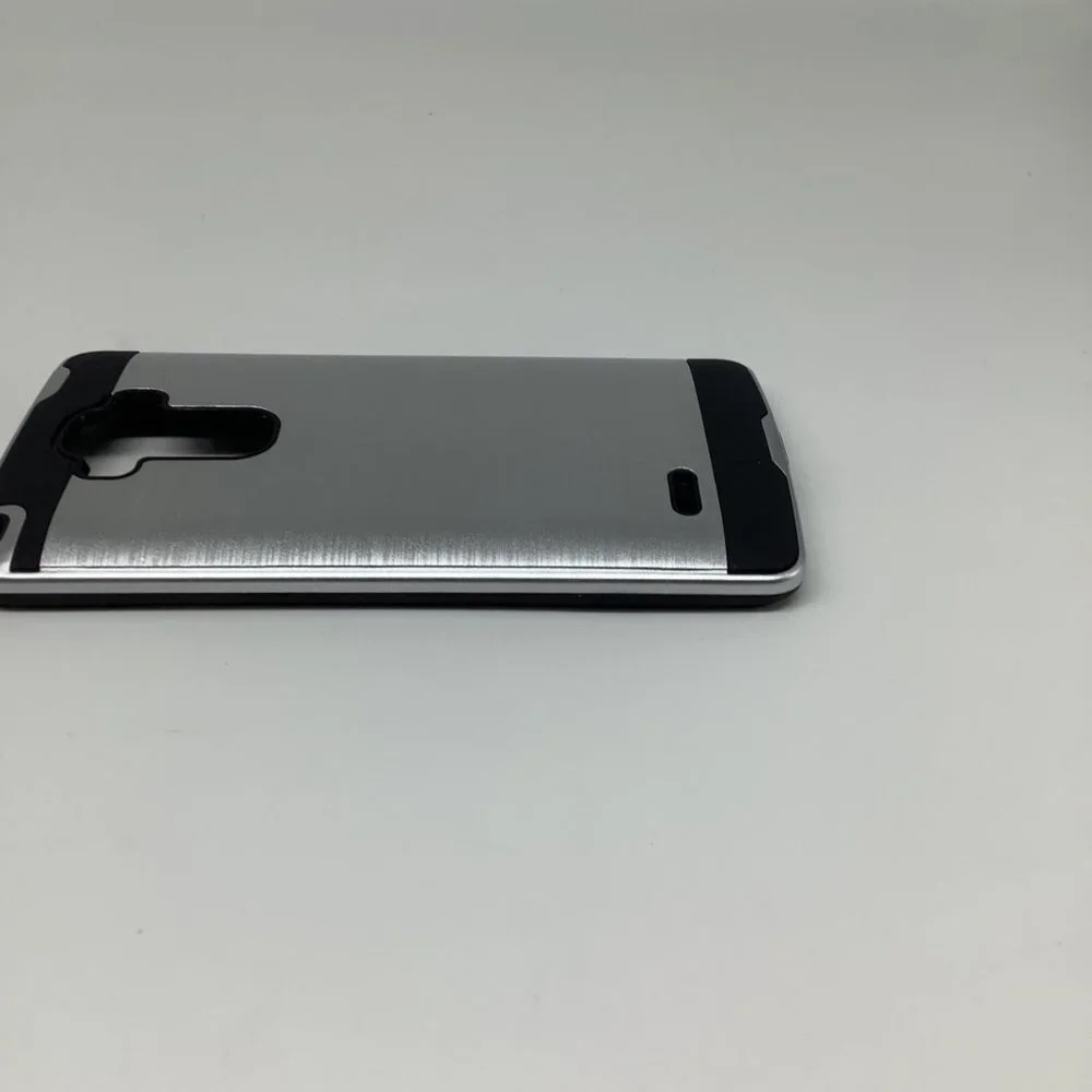 For LG G Stylo LS770 Black‎ Brushed Hybrid Case Cover